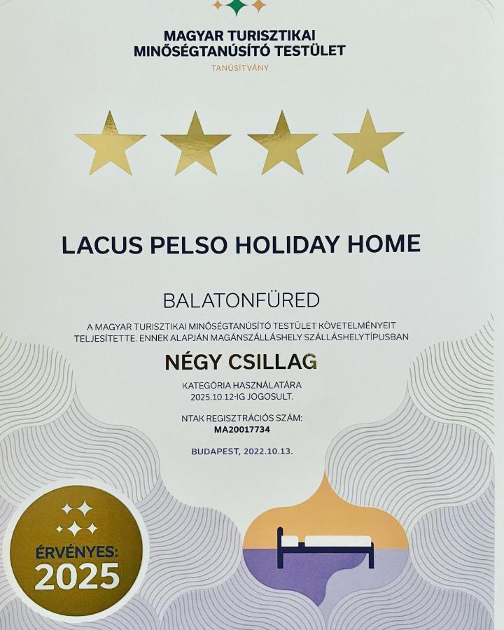 Lacus Pelso Holiday Home 巴拉顿菲赖德 外观 照片